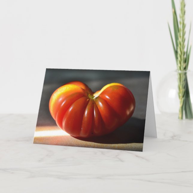 Tarjeta Tomate Notecard de la herencia (Anverso)