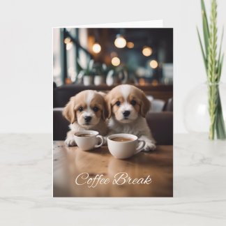 Tarjeta Tómate tiempo con amigos - en blanco dentro