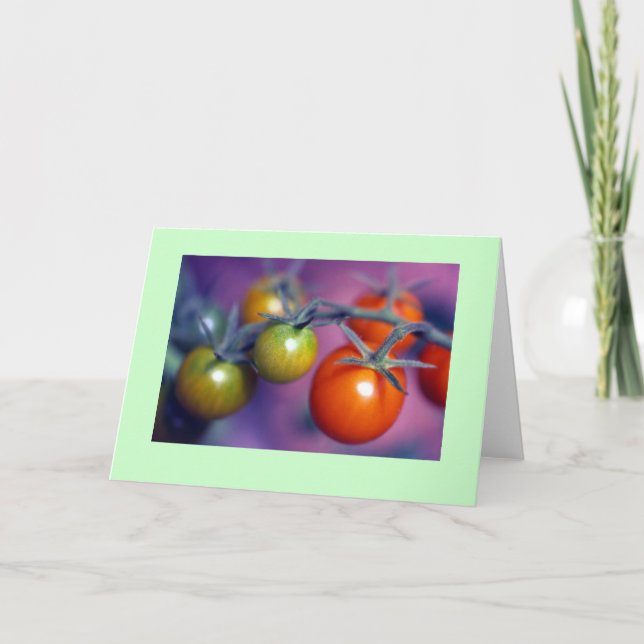 Tarjeta "Tomates de cereza " (Anverso)