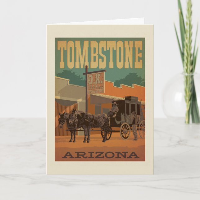Tarjeta Tombstone, Arizona (Anverso)