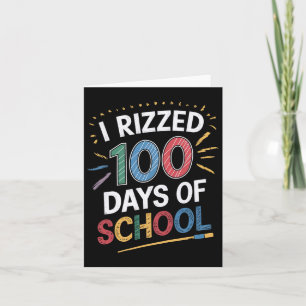 Tarjeta Tomé 100 Días De Enseñanza Graciosa Estudiantil