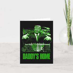 Tarjeta Tomen como patronal el gracioso Trump de America C