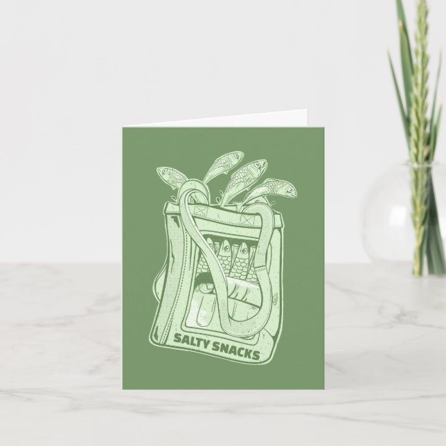 Tarjeta Tonelada de tentempié salado de sardinas (Anverso)