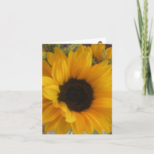 Tarjeta Tono Notecard del girasol