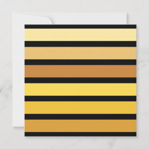 Tarjeta Tonos De Rayas Amarillas Doradas Sobre Negro
