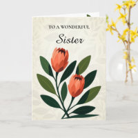 Tonos Naranjas Protea Minimalista Elegante Cumplea