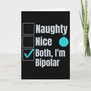 Tarjeta Tonto Agradable Estoy Bipolar Divertida Navidad Sa