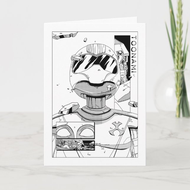 Tarjeta Toonami TOM 5 y SARA Comic Style Parachoque (Anverso)