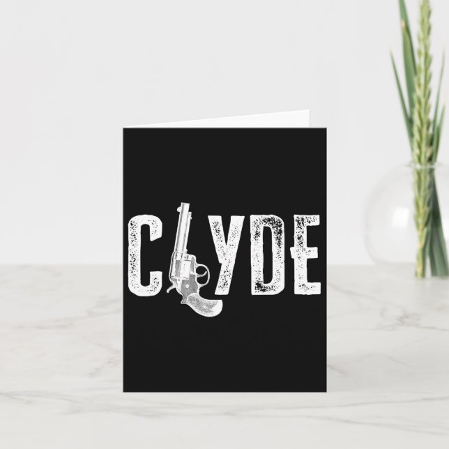 Tarjeta Top de pareja a juego de Bonnie Clyde para San Val (Anverso)