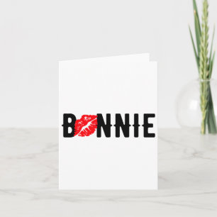 Tarjeta Top de pareja coincidente de Bonnie Clyde del día 