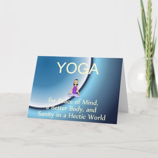 Tarjeta TOP Yoga Slogan (Anverso)