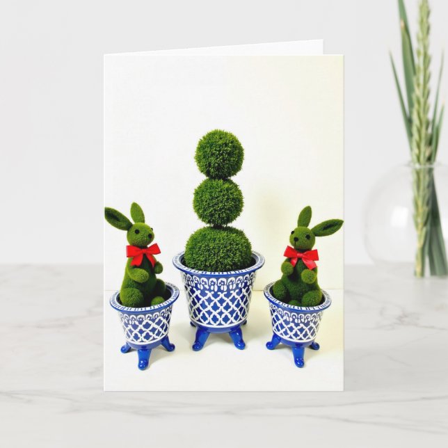 Tarjeta Topiary Friends Season S Greetings Card (Anverso)