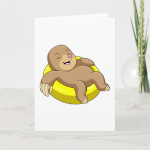 Tarjeta Topo en Natación con salvavidas