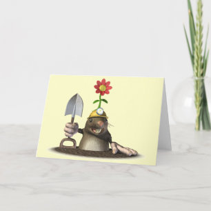 Tarjeta Topo en un agujero