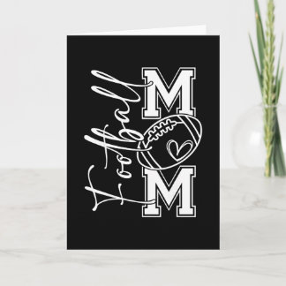 Tarjeta Toque de queda Mamá de fútbol americano Día de jue