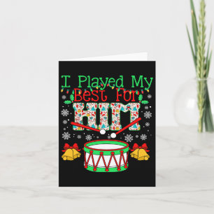 Tarjeta Toqué Lo Mejor Para Él Lil' Drummer Boy Navidad