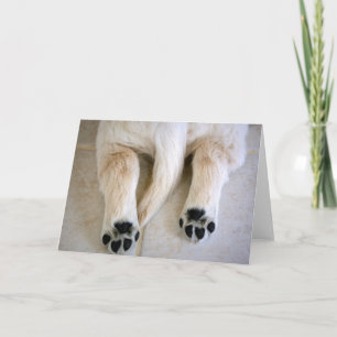 Tarjeta Toques de Cachorro de Golden Retriever