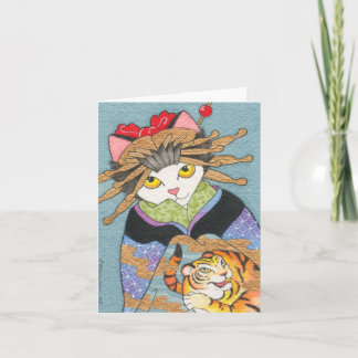 Tarjeta Tora Oiran Notecard