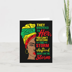 Tarjeta Tormenta de mujeres negras 1865 Libertad Africana