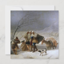 Tormenta de nieve en invierno