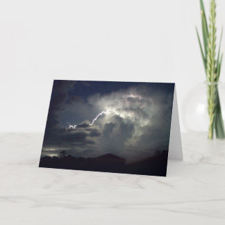 Tarjeta - tormenta del relámpago