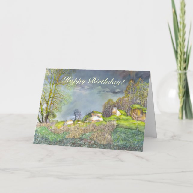 Tarjeta Tormenta eléctrica de primavera (Anverso)