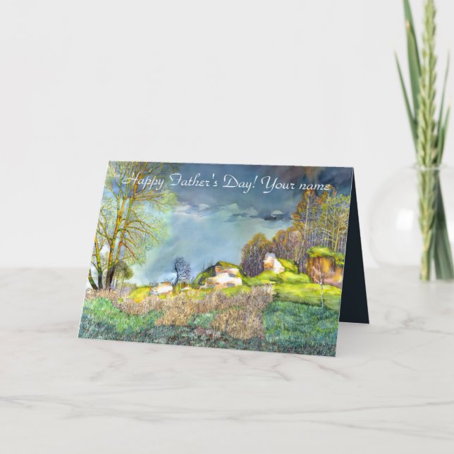 Tarjeta Tormenta eléctrica de tormentas de primavera pintu (Anverso)