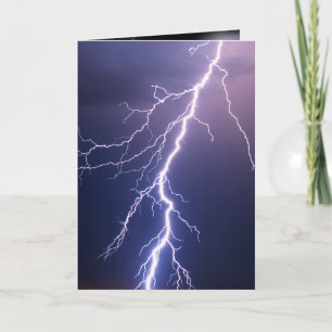 Tarjeta Tormenta relámpago que piensa en ti
