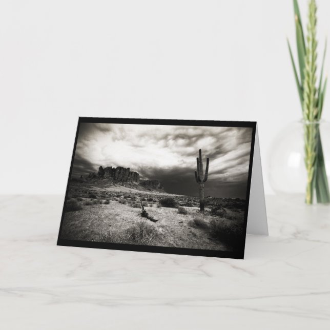 Tarjeta Tormenta veraniega en las montañas de la superstic (Anverso)