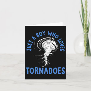 Tarjeta Tornado Birthday Boy Storm Chaser Niños Weathe