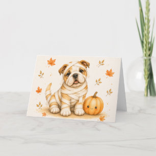 Tarjeta Toro de Inglés Mummy Halloween