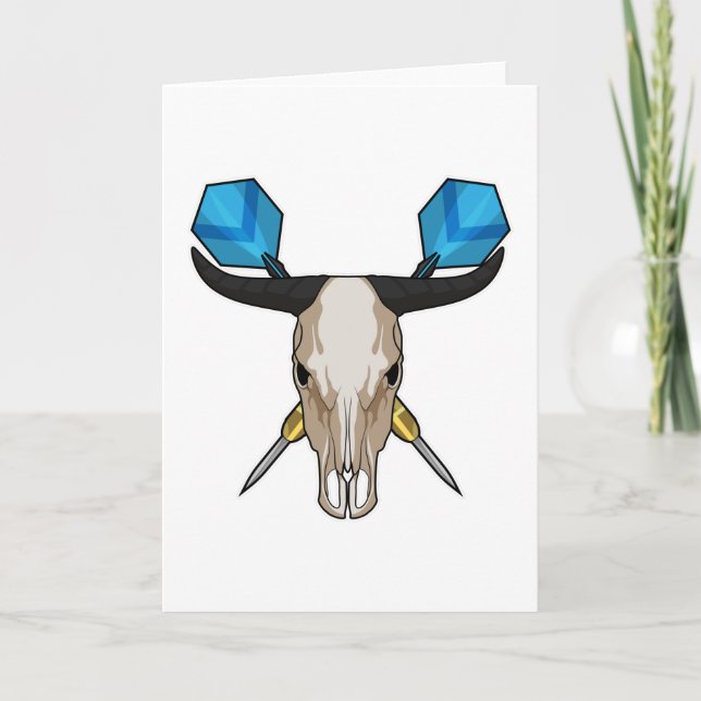 Tarjeta Toro en Dardos con Dardo (Anverso)