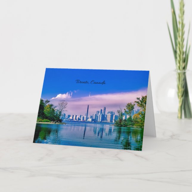 Tarjeta Toronto, Canada Skyline View (Anverso)