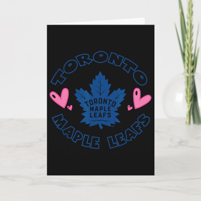 Tarjeta Toronto Maple Leafs Corazones de San Valentín Ofic (Anverso)