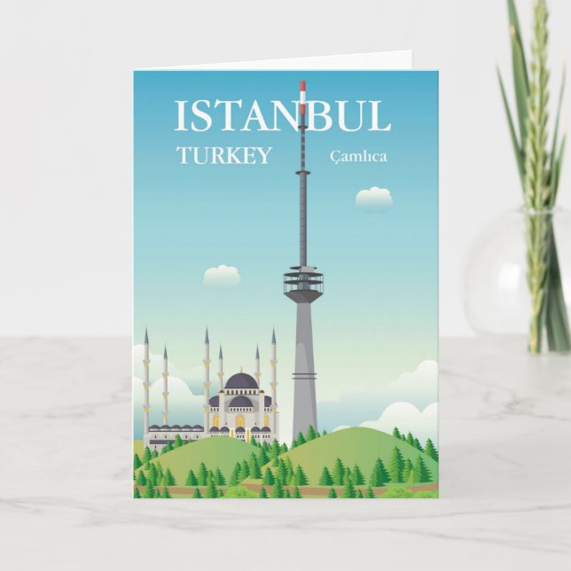 Tarjeta Torre Camlica | Estambul, Turquía (Anverso)