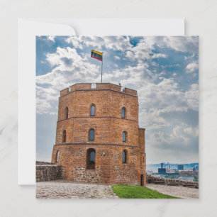 Tarjeta Torre de Gediminas en Vilnius, Lituania