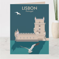 Torre de Lisboa de Belem al estilo de un afiche vi