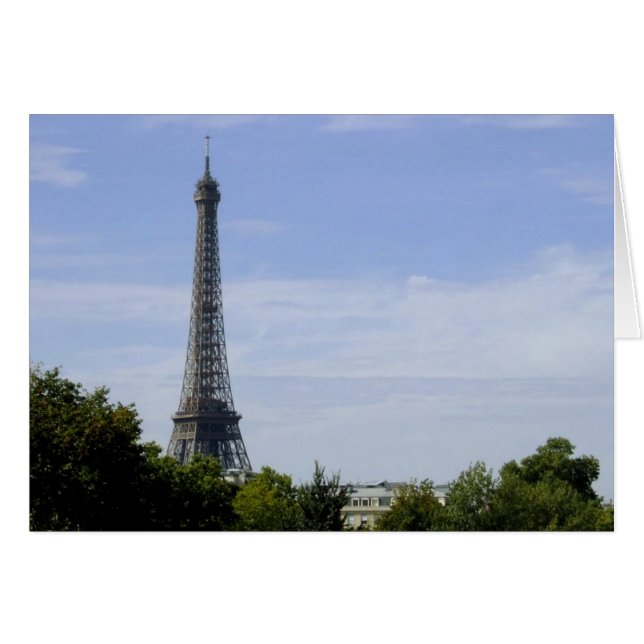 Tarjeta Torre Eiffel (Anverso (Horizontal))