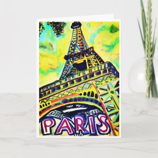 Tarjeta Torre Eiffel<Blank Inside> (Anverso)