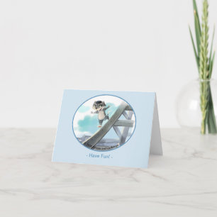 Tarjeta Torre Eiffel - Diversión (varios tamaños)