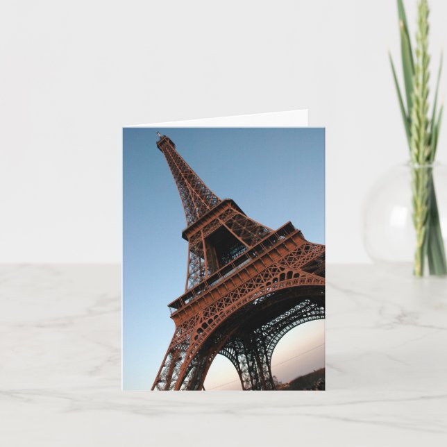 Tarjeta Torre Eiffel Notecard (Anverso)