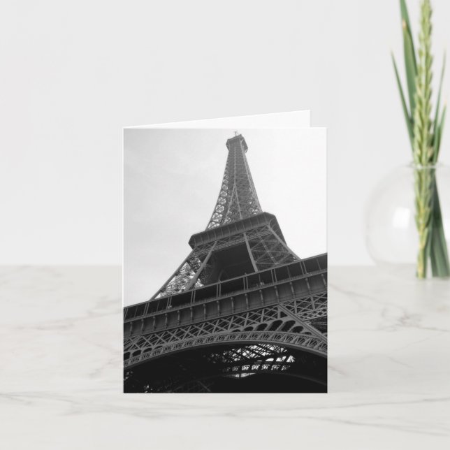 Tarjeta Torre Eiffel - notecards en blanco (Anverso)