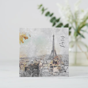 Tarjeta Torre Eiffel. Paris, France Postcard