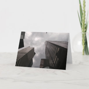 Tarjeta Torre en la ciudad.