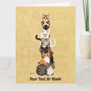 Tarjeta Torre felina del pilar del gato