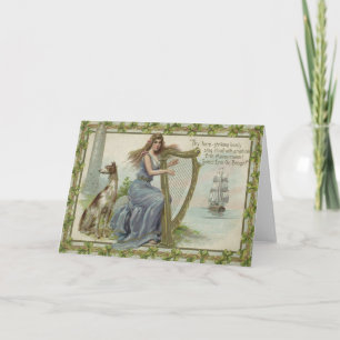 Tarjeta Torre Irish Setter de la nave de la arpa de la