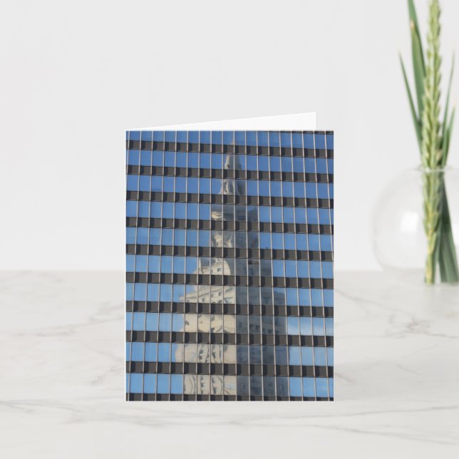 Tarjeta "Torre terminal - reflejada" - saludo (Anverso)