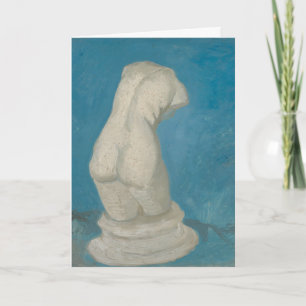 Tarjeta Torso de Venus de Van Gogh Azul Arte Impresionista