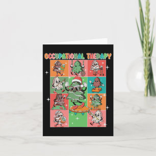 Tarjeta Torta De árbol De Navidad De Terapia Ocupacional T