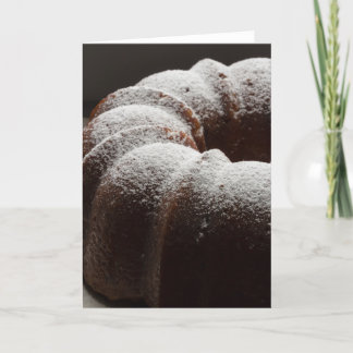 Tarjeta Torta de Bundt del feliz cumpleaños